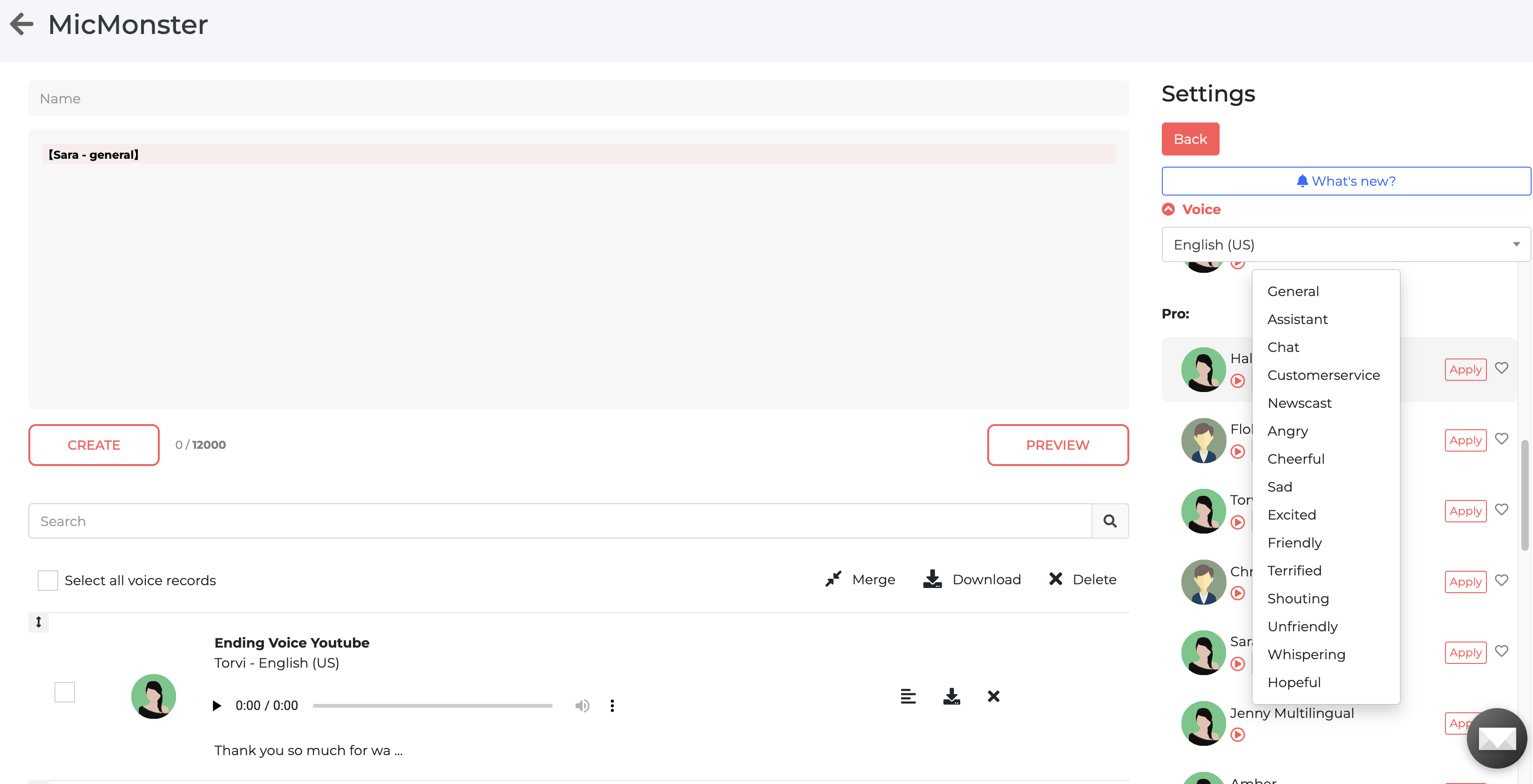 MicMonster - The Ultimate Text to Speech Tool for Authors